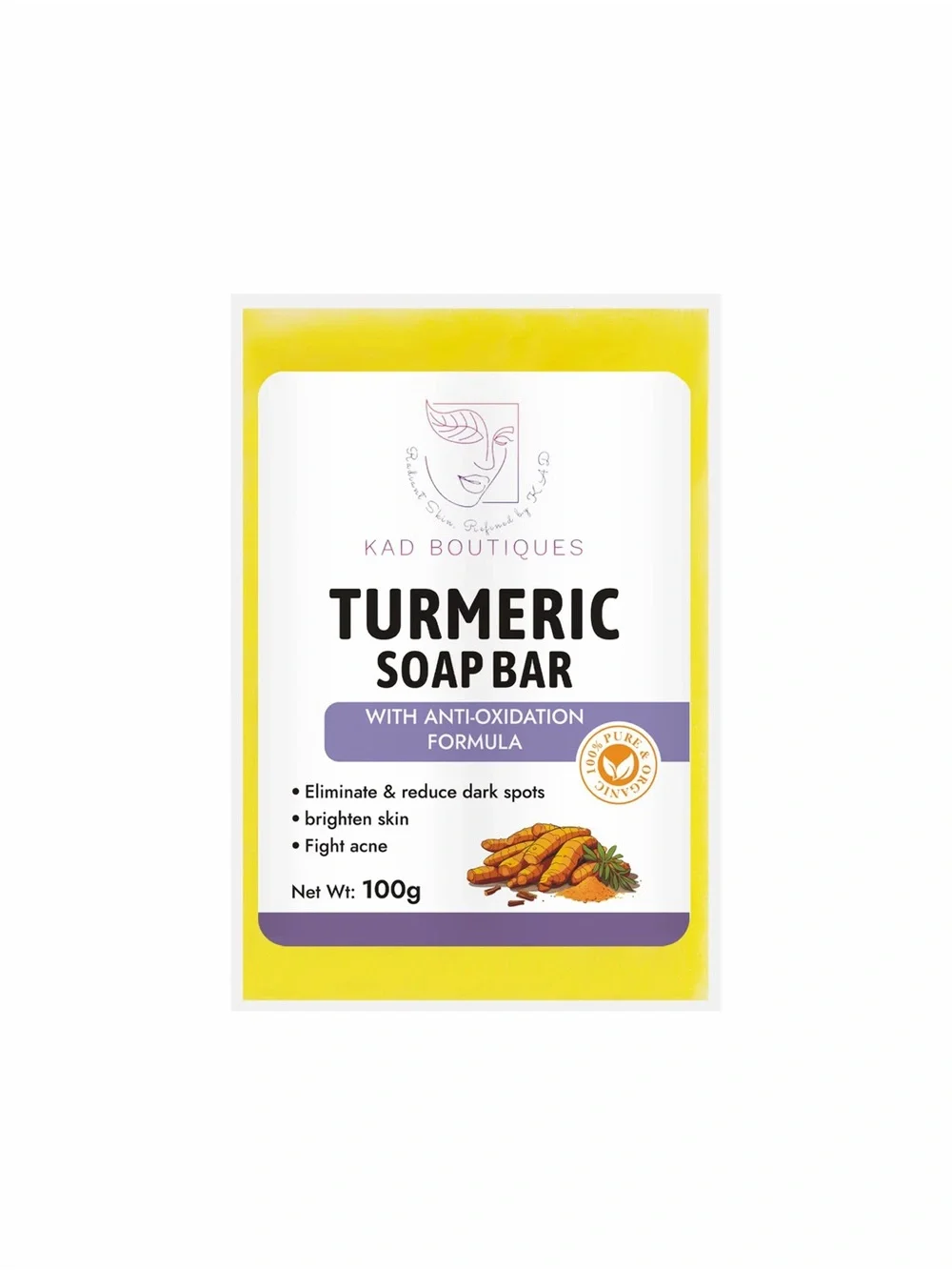 Turmeric Soap Bar - yellow